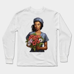 Black Nurse #2 Long Sleeve T-Shirt